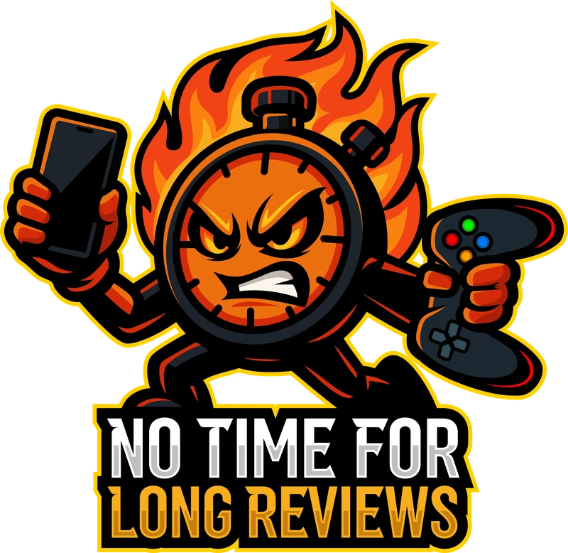 No Time For Reviews mascot logo