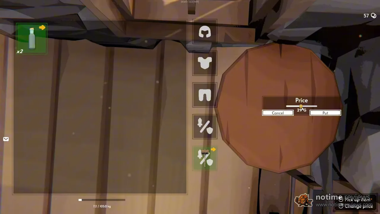 Fell & Sell: Setting the price of an item before placing it on the storefront display