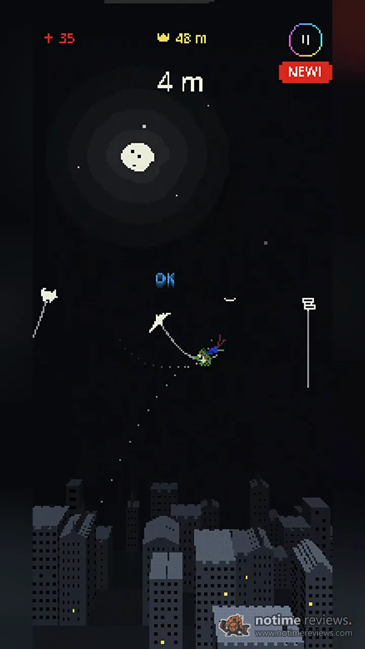 KITAUT: The character shatters against a building with a red AGH, blood and pieces flying