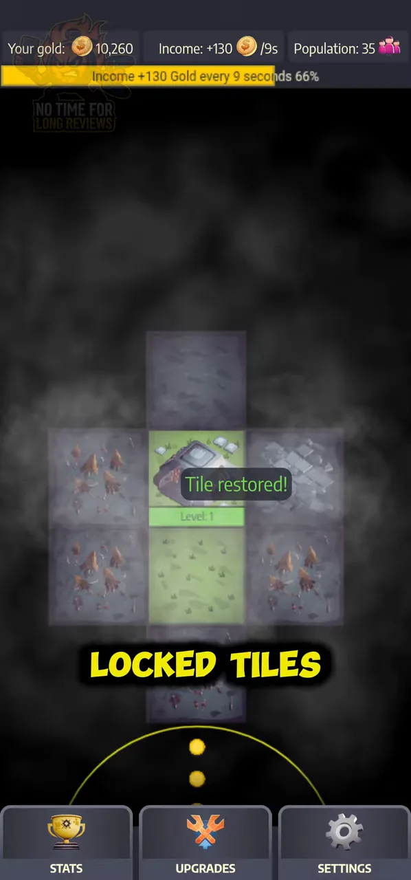 Post Apo Tycoon: Restoring a locked tile in the early wasteland